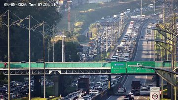 Lentidão e congestionamento complicam subida da serra pelo Sistema Anchieta-Imigrantes