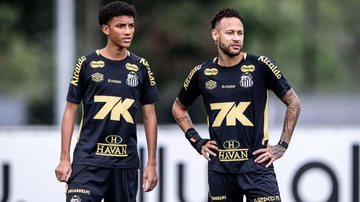 Neymar e Robinho Jr. brigam durante treino do Santos no domingo (3); veja as versões