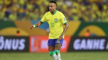 Atacante Neymar em partida contra a Venezuela