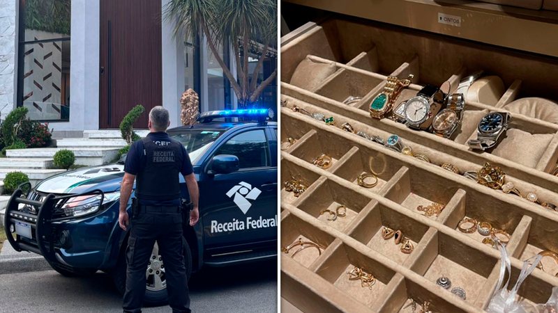 Mansão e joias apreendidas na operação Refugo