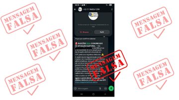 Print de mensagem de golpe no WhatsApp