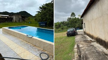 Imagens da chácara onde eram cometidos os abusos