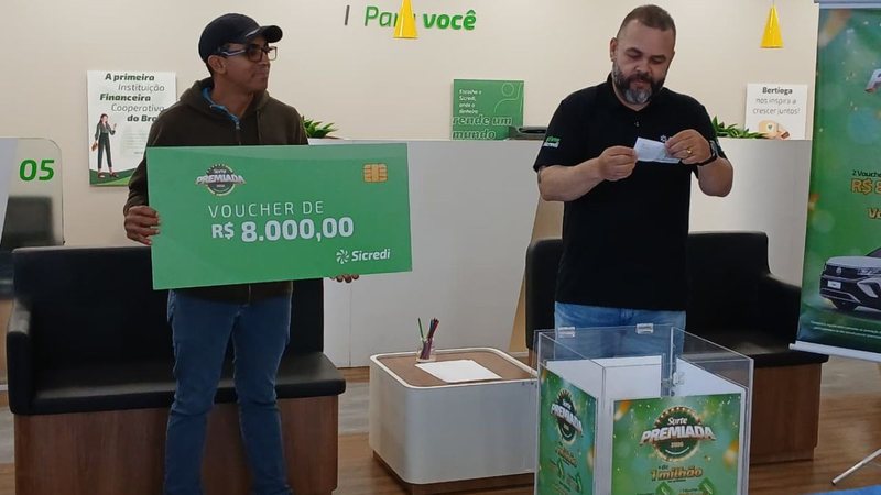 Sicredi Grandes Lagos sorteia R$ 240 mil para associados da Baixada Santista e Paraná