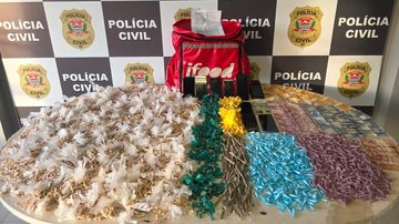 Drogas apreendidas pela Polícia Civil