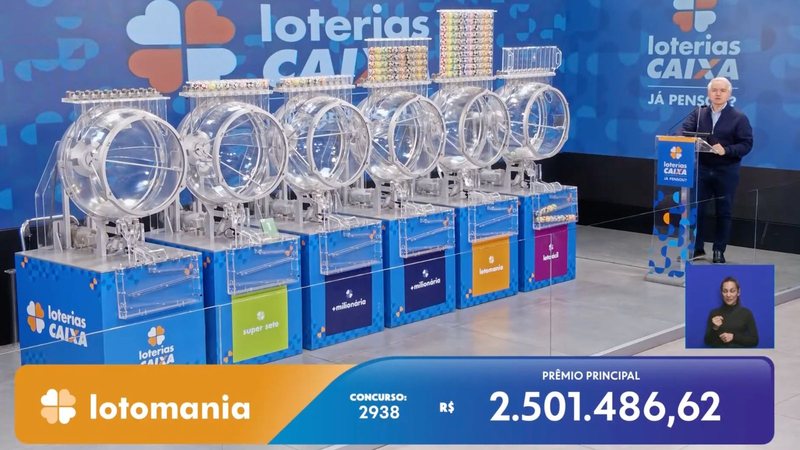 Sorteio da Lotomania 2938