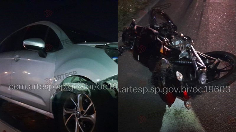 Motociclista morre ao bater em defensa e ser atropelado no litoral de SP