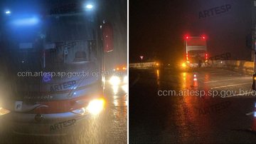 Ônibus com passageiros sofre pane mecânica e fica quase 6 horas parado na Mogi-Bertioga