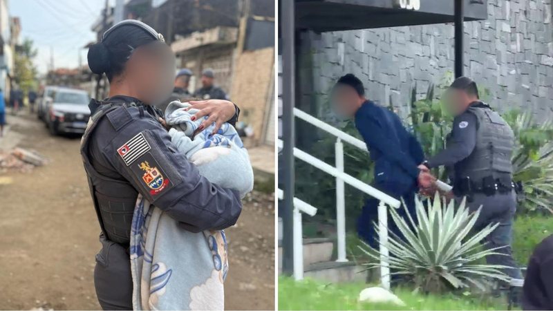 Pai faz bebê de três meses refém após agredir companheira em Guarujá