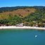 Praia do Moisés, também conhecida como Praia do Fora, em Guarujá