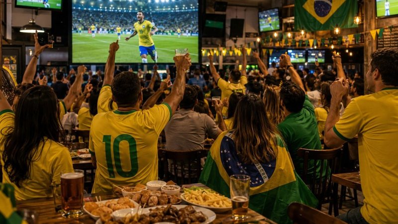 Riviera de São Lourenço oferece opções para assistir ao Brasil na Copa do Mundo