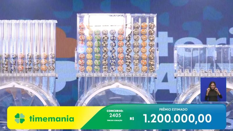 Transmissão da Timemania.