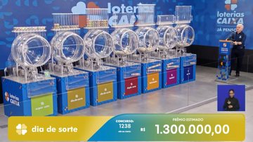 Transmissão do sorteio do Dia de Sorte
