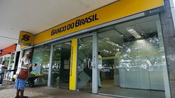 Fachada de unidade do Banco do Brasil