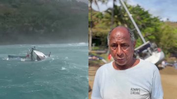 Pescador de Ilhabela perde barco-casa em naufrágio e pede ajuda para recomeçar