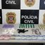 Drogas apreendidas pela Polícia Civil
