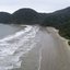 Orla da praia do Arpoador, em Peruíbe/SP