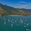 imagem área de uma das praias de Ilhabela