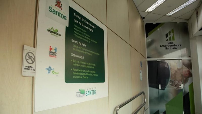 Entrada da Sala Empreendedor Santista