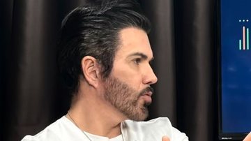 Foto de Caio Matheus em entrevista ao podcast Eleições 2026