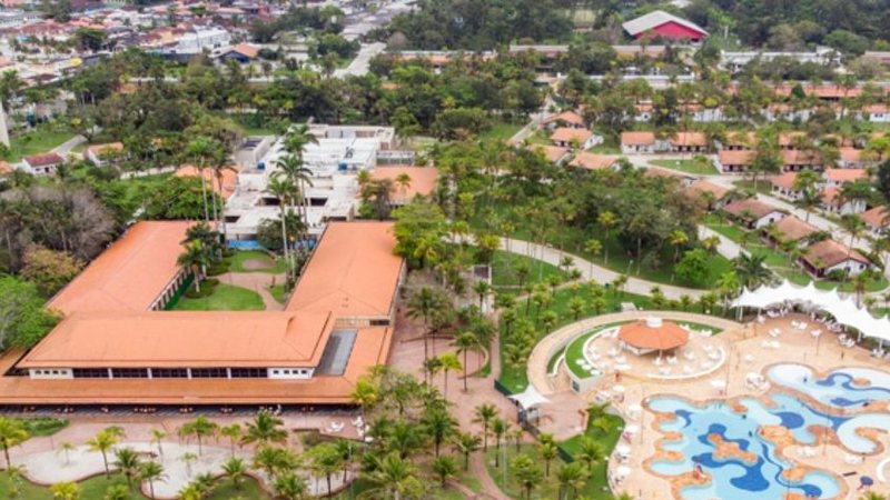 Foto aérea do Sesc Bertioga