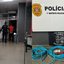 Imagem mostra a atuação conjunta entre a Guarda Civil Municipal (Canil) e a Polícia Civil (1º Distrito Policial de São Sebastião) na apreensão de um suspeito e de material furtado