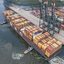 Navio com contêineres da MSC