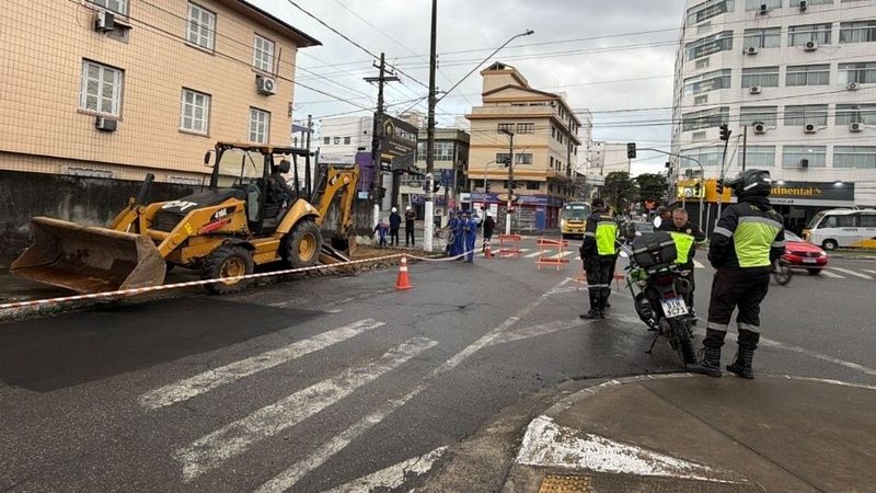 Obras em via de São Vicente
