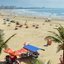 Foto aérea da praia de Bertioga