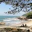 Foto da praia de Calhetas, em São Sebastião