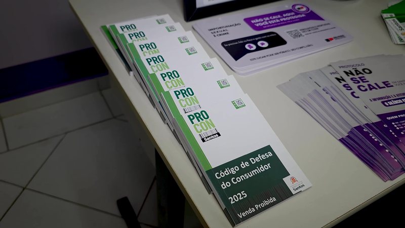 Materiais que serão distribuídos nos bares e restaurantes