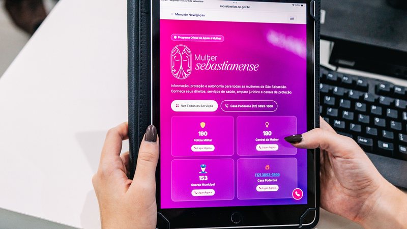 Plataforma 'Mulher Sebastianense' reúne apoio jurídico, emergências e auxílio-aluguel em site único