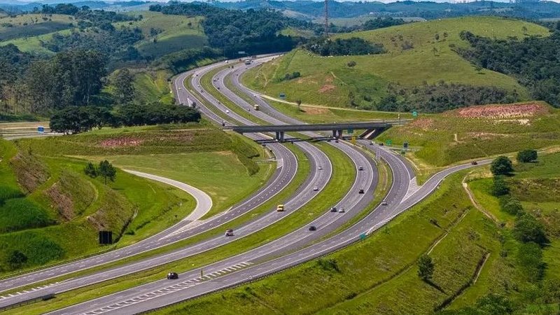 Foto da Rodovia Carvalho Pinto vista de cima