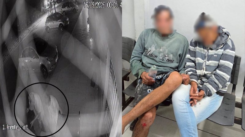 Imagem mostra casal detido após serem filmados carregando corpo