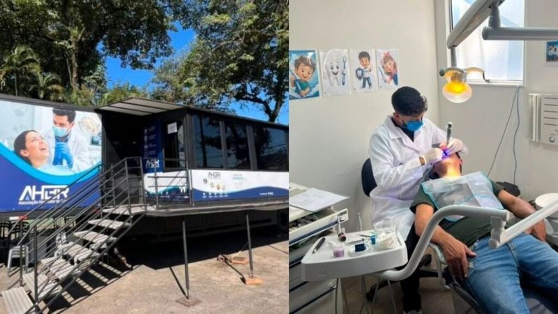 imagem externa e interna da carreta