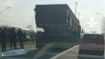 Foto de acidente em Santos