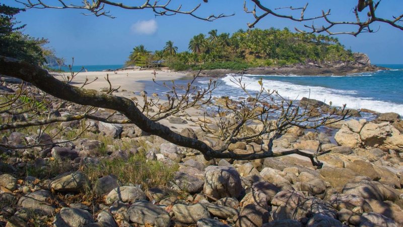 Praia de Calhetas, em São Sebastião/SP.