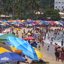 Orla da praia Martim de Sá, em Caraguatatuba/SP