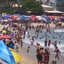 Orla da praia Martim de Sá, em Caraguatatuba/SP