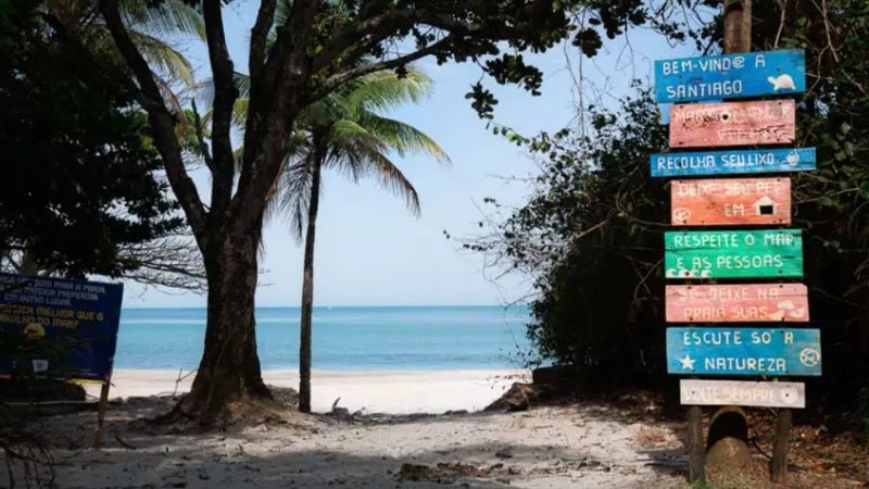 Imagem da praia de Santiago