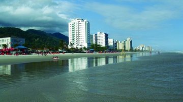 Orla da praia São Paulo em Mongaguá SP