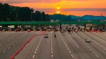 Foto da Rodovia Carvalho Pinto vista de cima