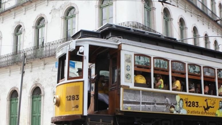 Imagem ilustrativa do bonde no Centro Histórico