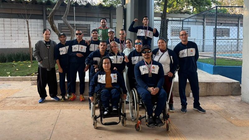 Foto de atletas premiados