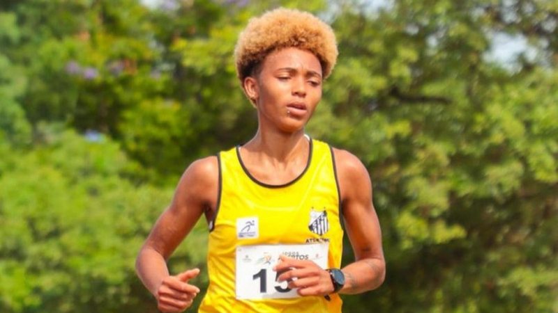Foto de atleta durante a competição