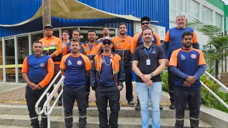 Imagem da equipe que participou do treinamento