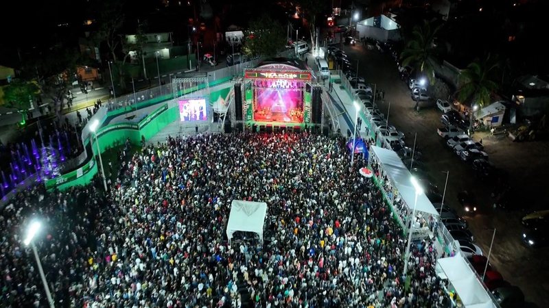 Show com muitas pessoas