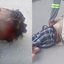 Imagens mostram homem caido no chão ao sofre queda em obra da Sabesp