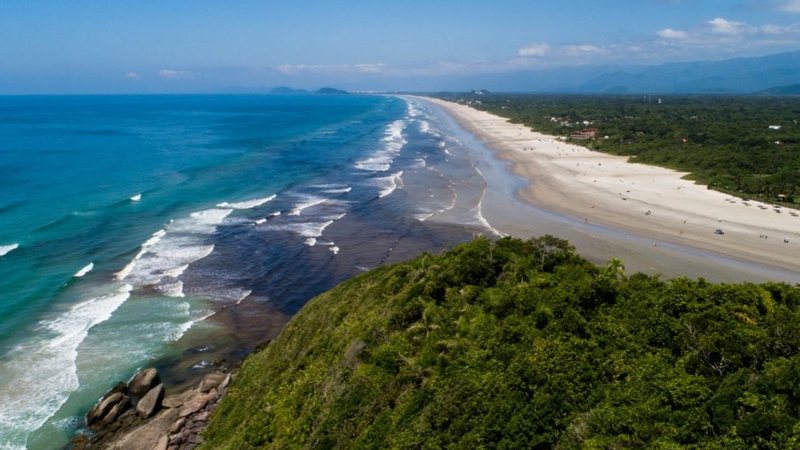 imagem da praia de Guaratuba