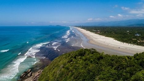 imagem da praia de Guaratuba