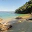 Imagem mostra a Praia do Japonês (também conhecida como Praia do Pipoca), localizada na Ilha das Couves, em Ubatuba, São Paulo
